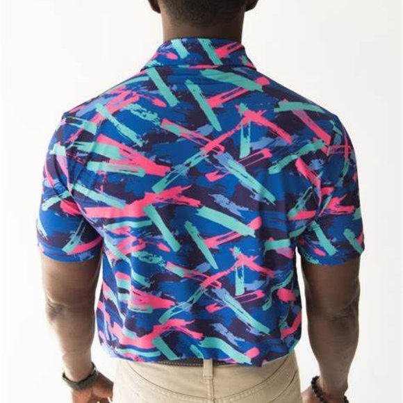 Yatta Golf 8 Track Performance Golf Polo Shirts - Picture 2 of 5